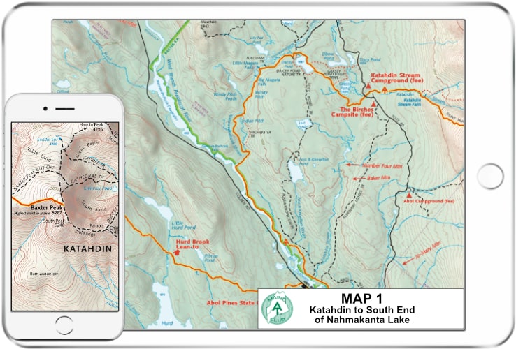 Map Of Appalachian Trail Through Maine 
